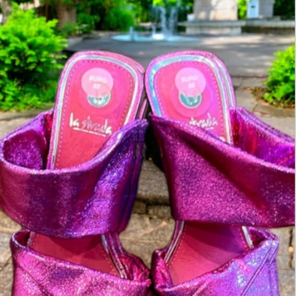 La Strada Pink Heeled Sandals - Picture 3 of 3